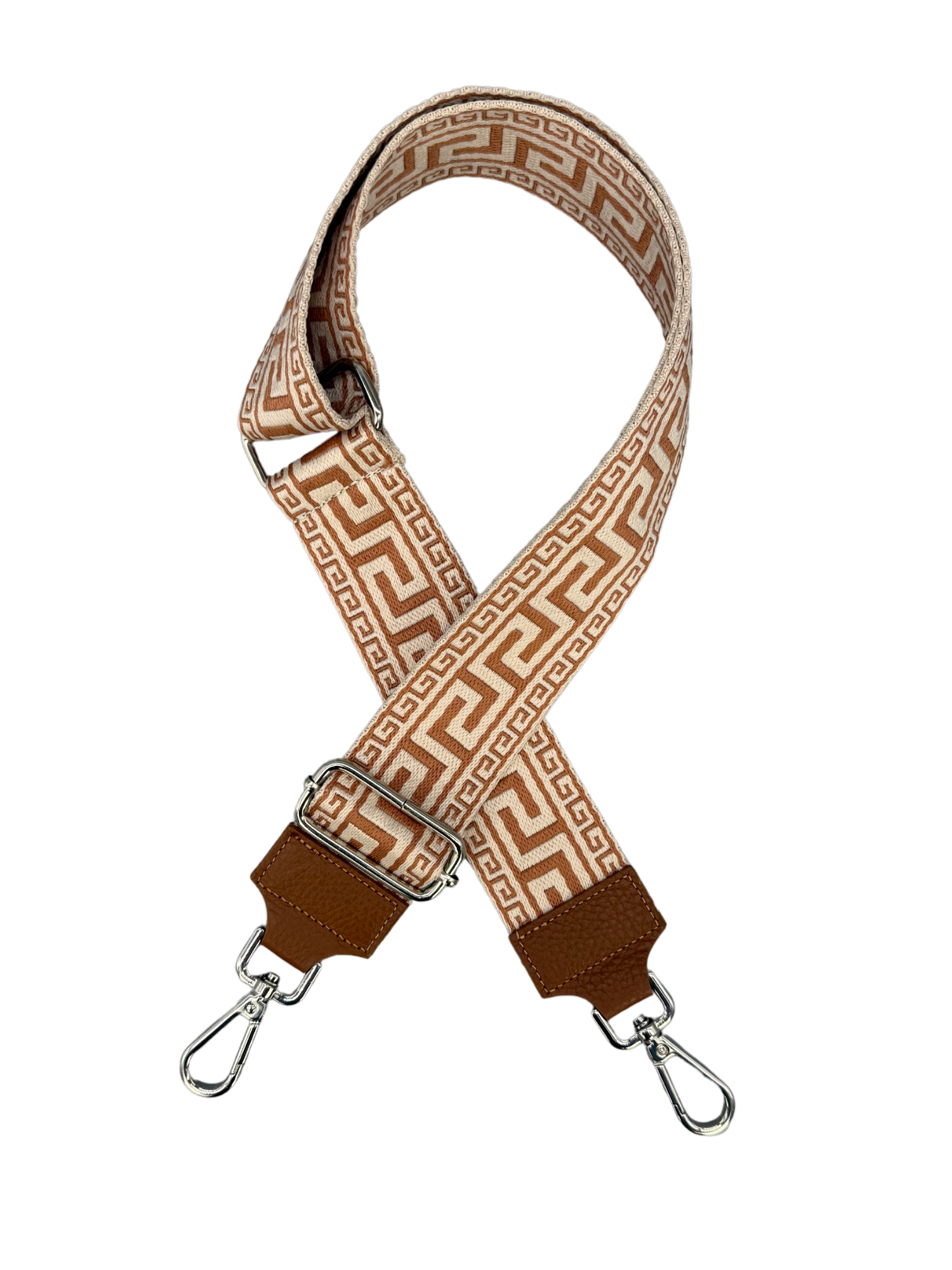 Schultergurt | Cognac Braun Silber