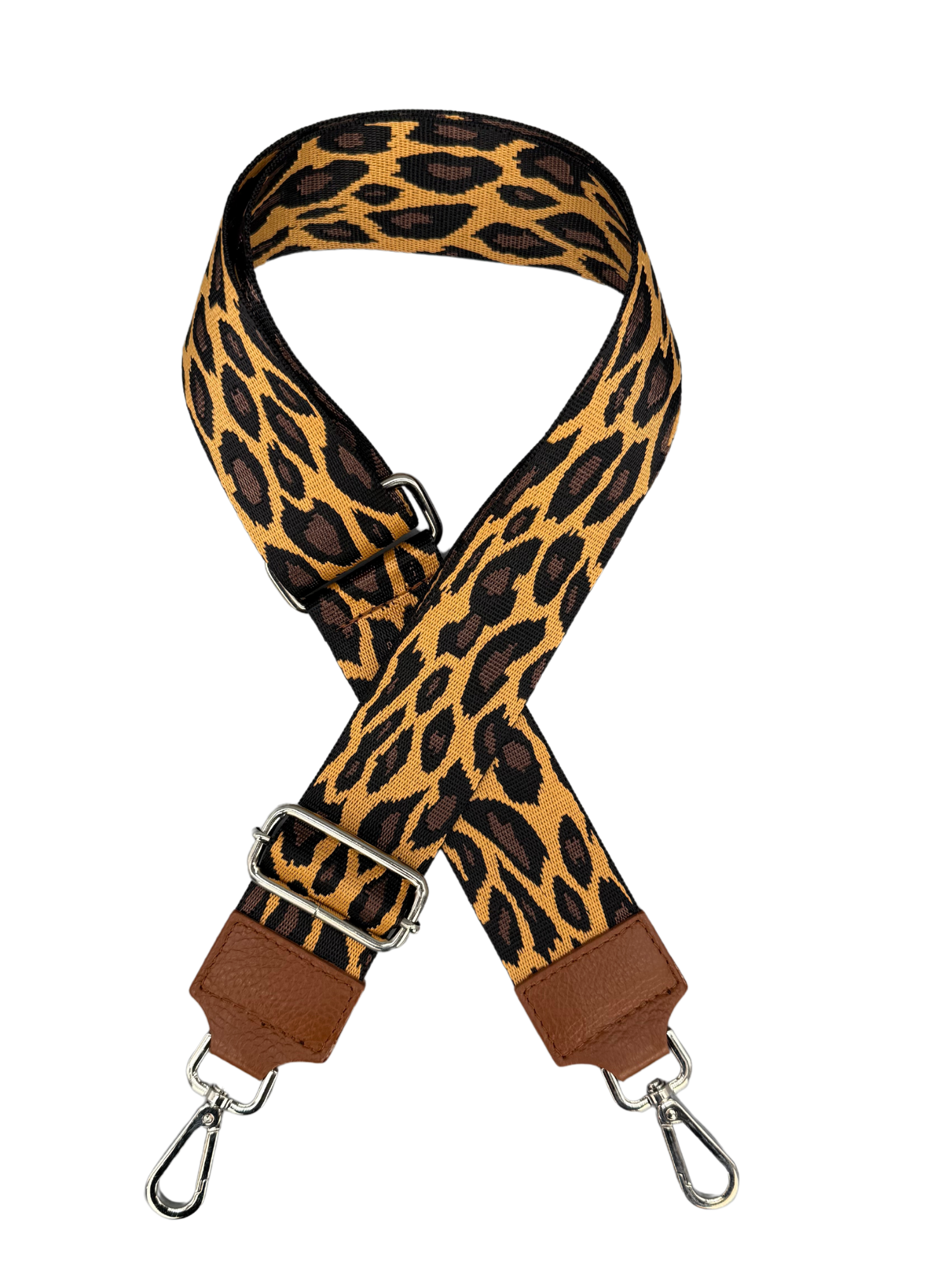 Schultergurt | Cognac Braun Silber