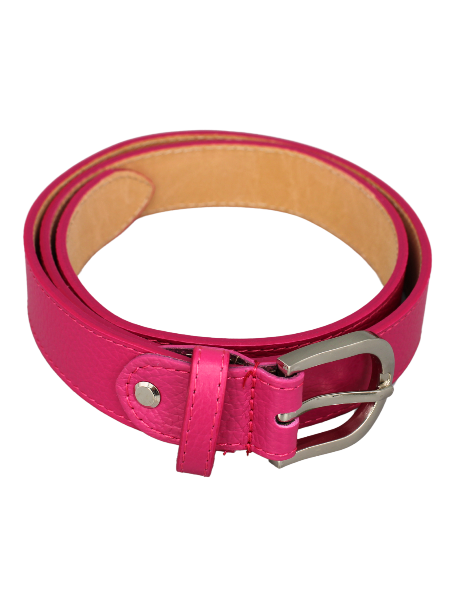 Ledergürtel - Pink | Silber