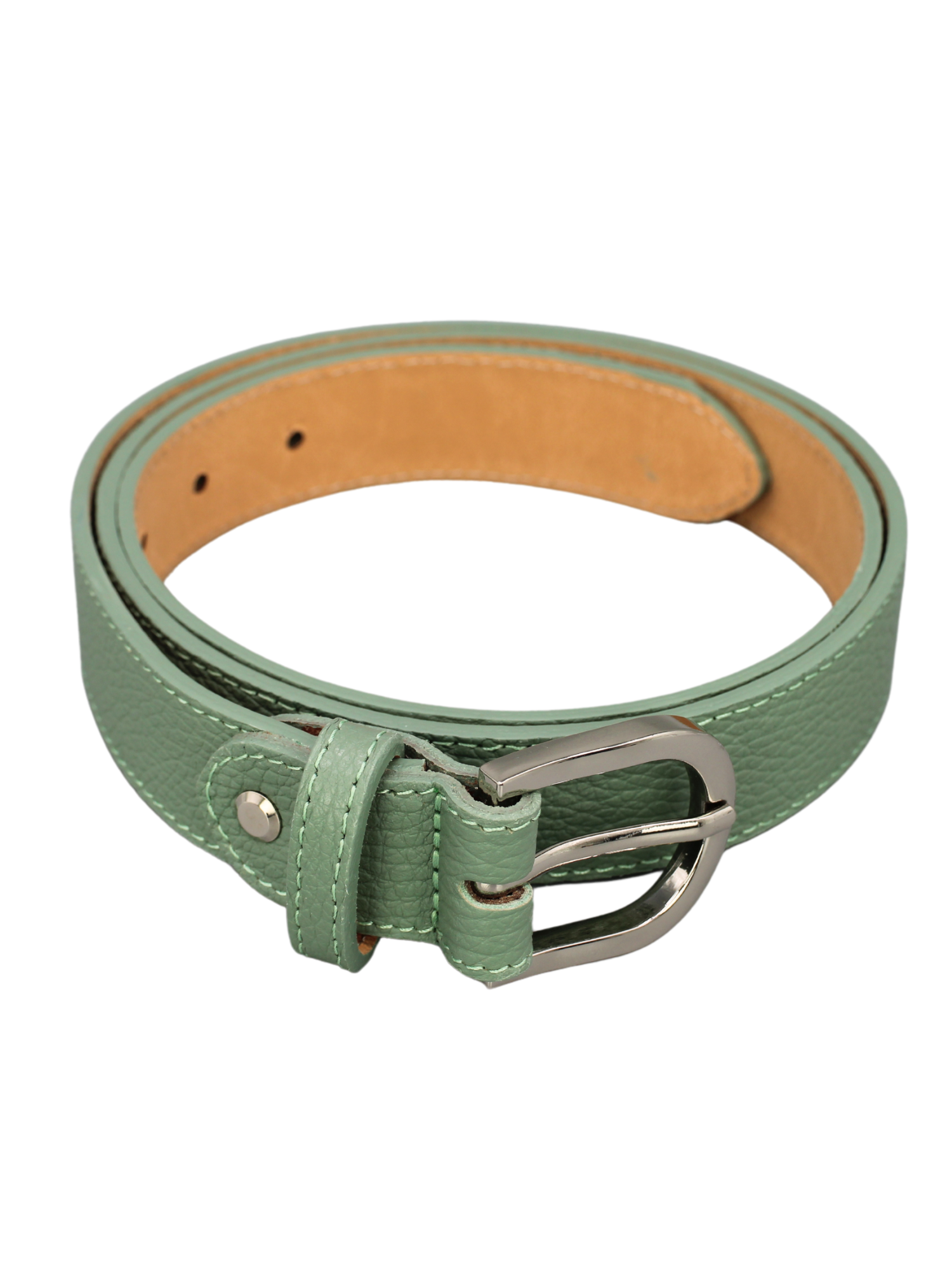 Ledergürtel - Mint | Silber