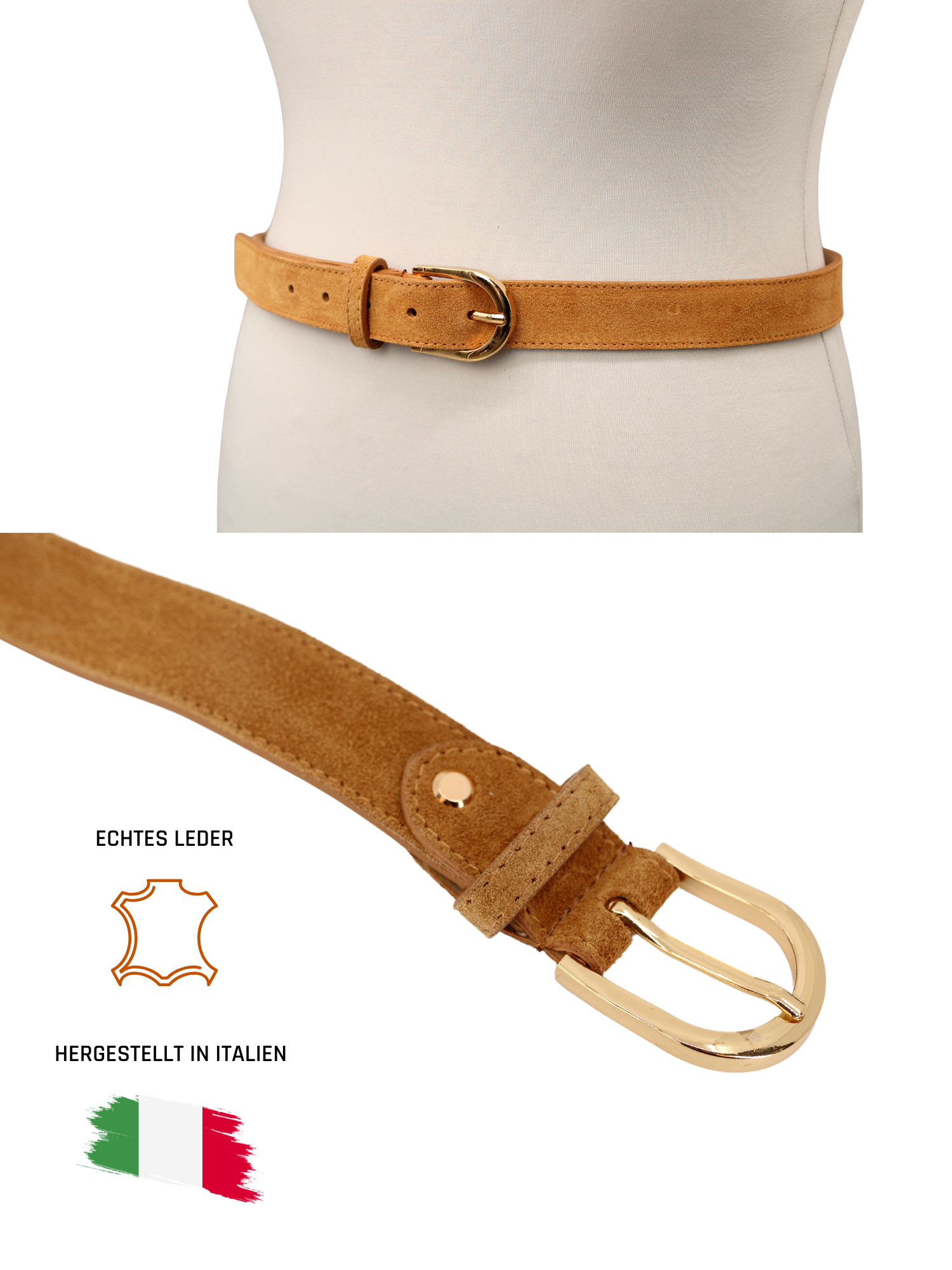 Veloursleder - Braun