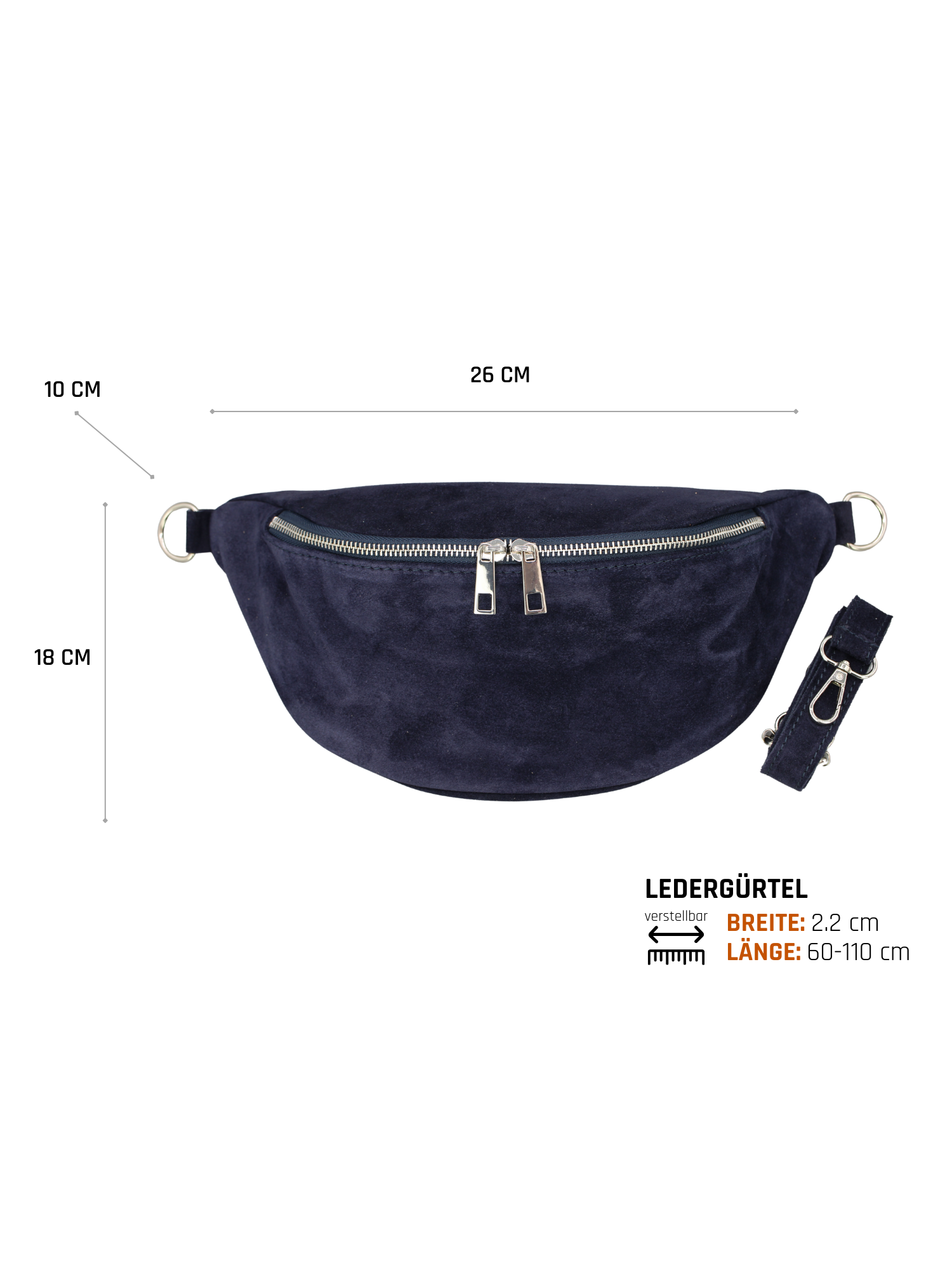 Marina | Dunkelblau Silber