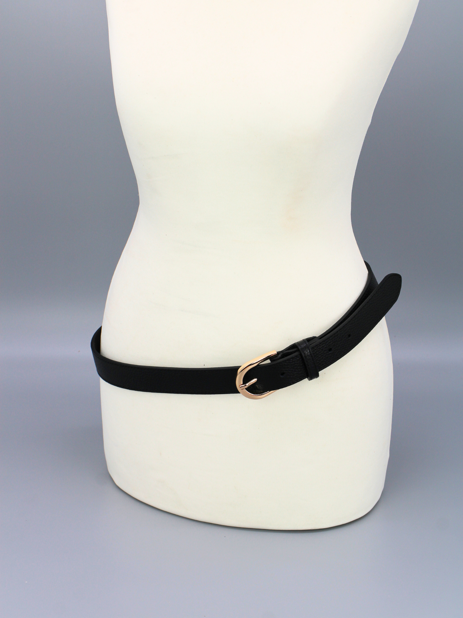 Ledergürtel - Schwarz | Gold