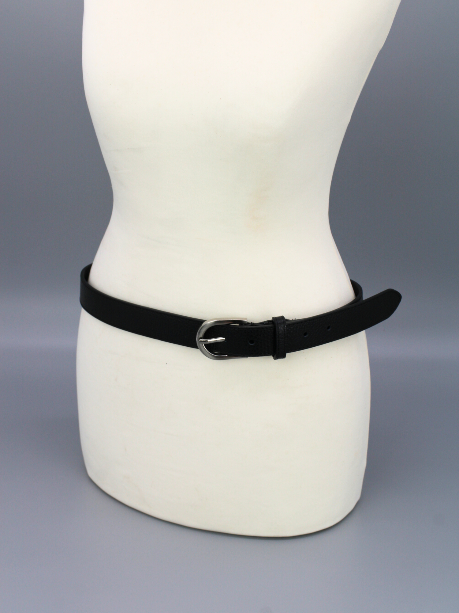 Ledergürtel - Schwarz | Silber