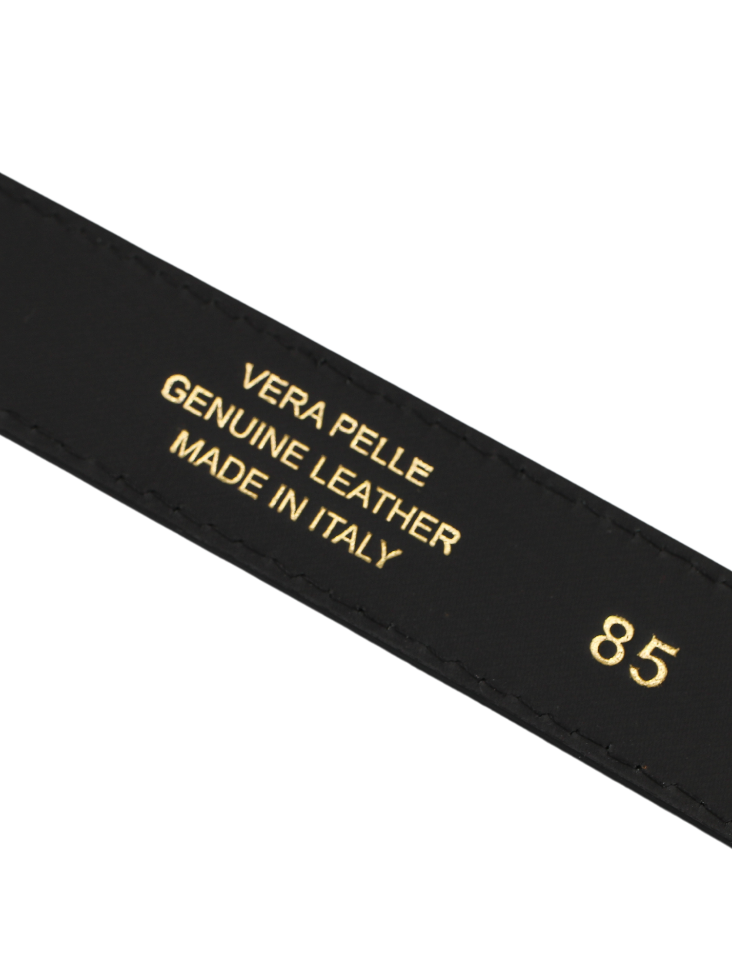 Ledergürtel - Schwarz | Gold