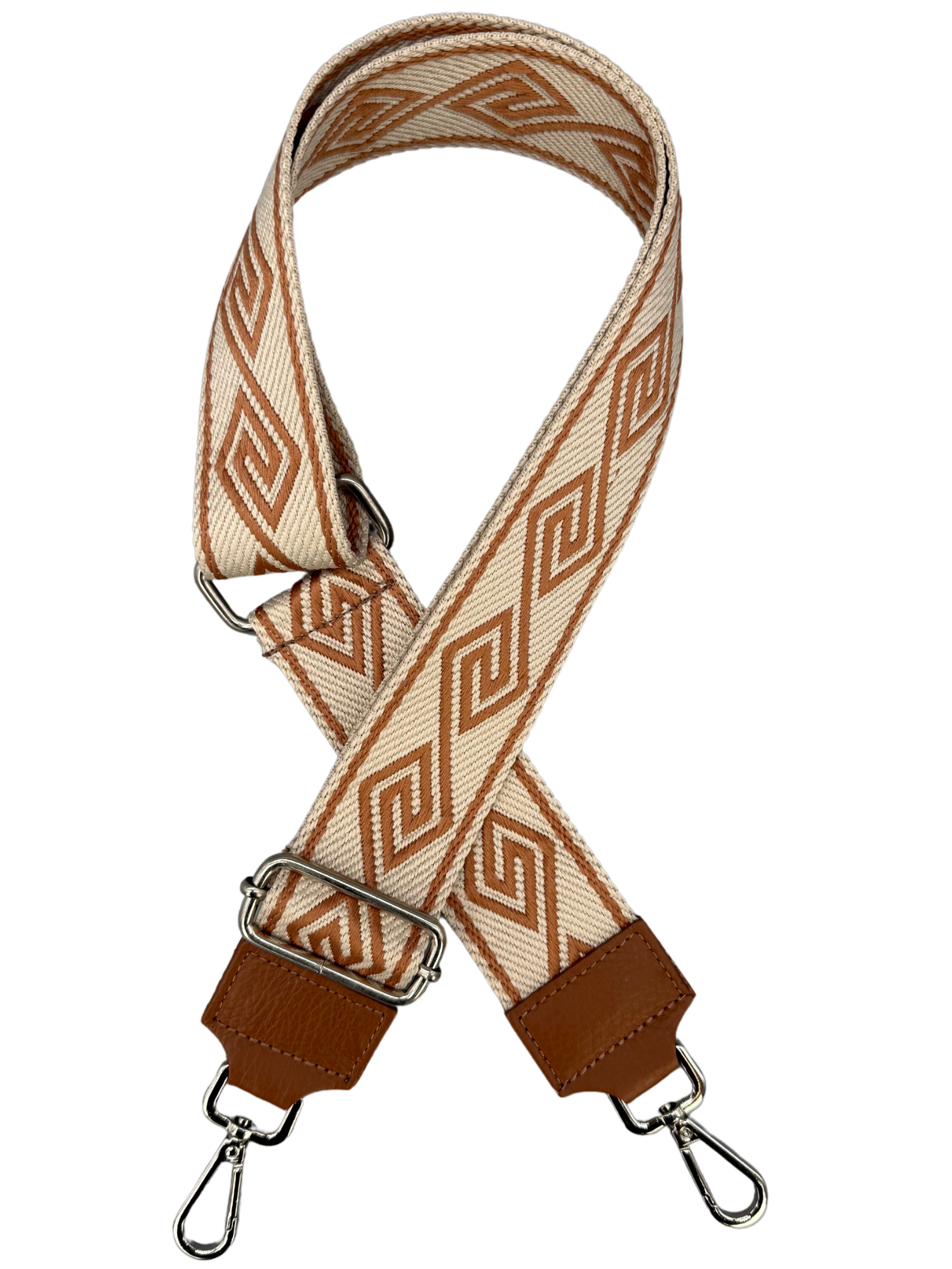 Schultergurt | Cognac Braun Silber