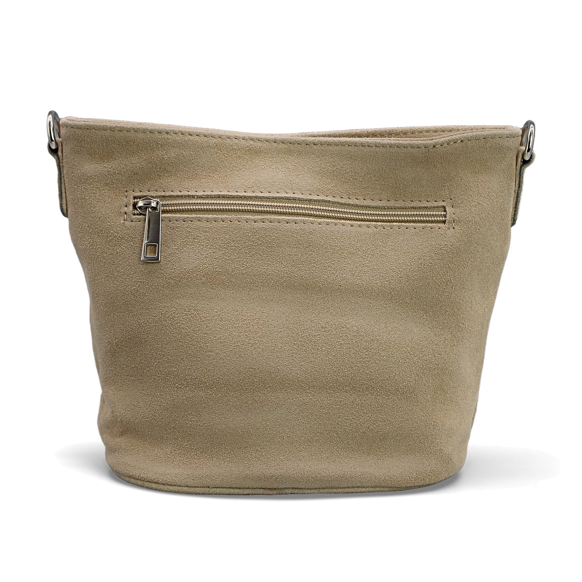 Adel Bags Lina Umhängetasche Wildleder Beige – Rückseite