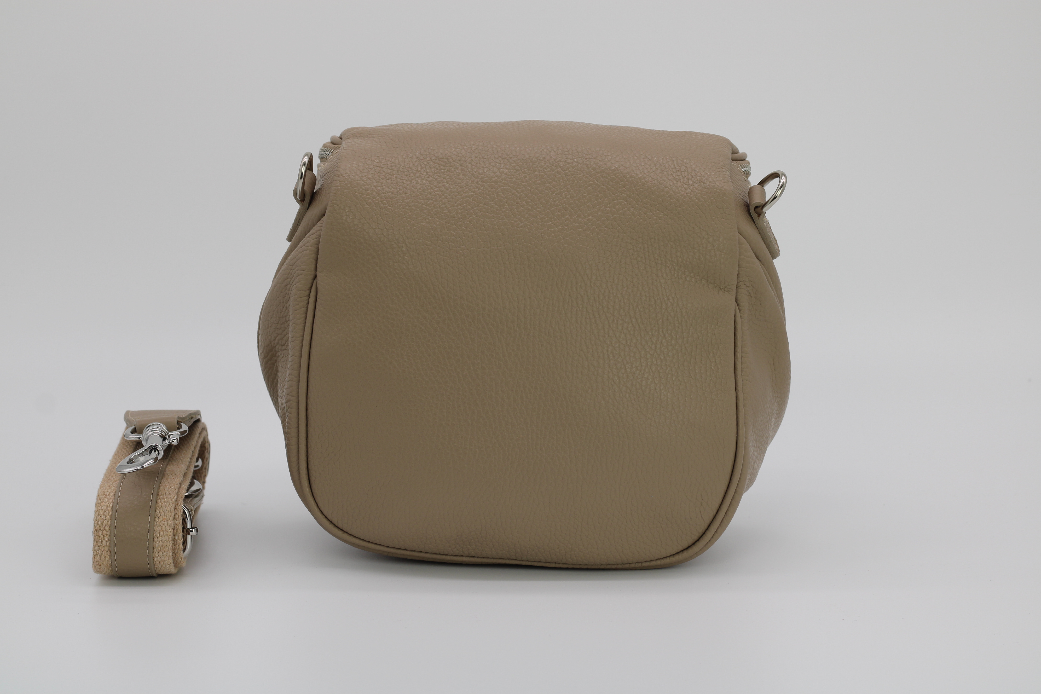 Bum bag beige silver