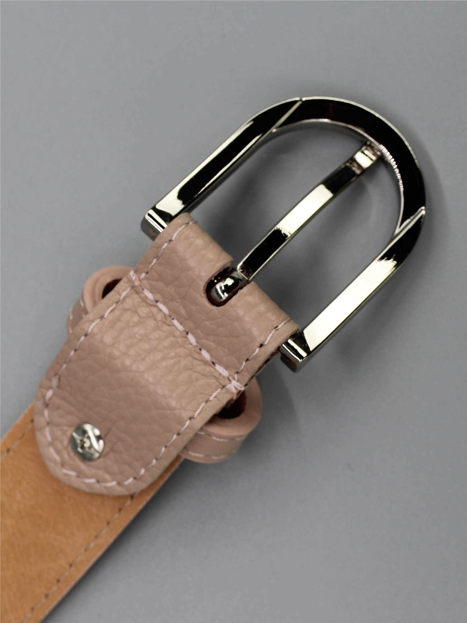 Ledergürtel - Rose | Silber