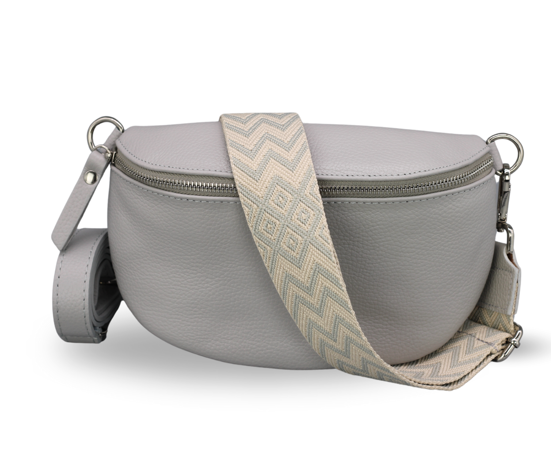 Bum bag beige silver