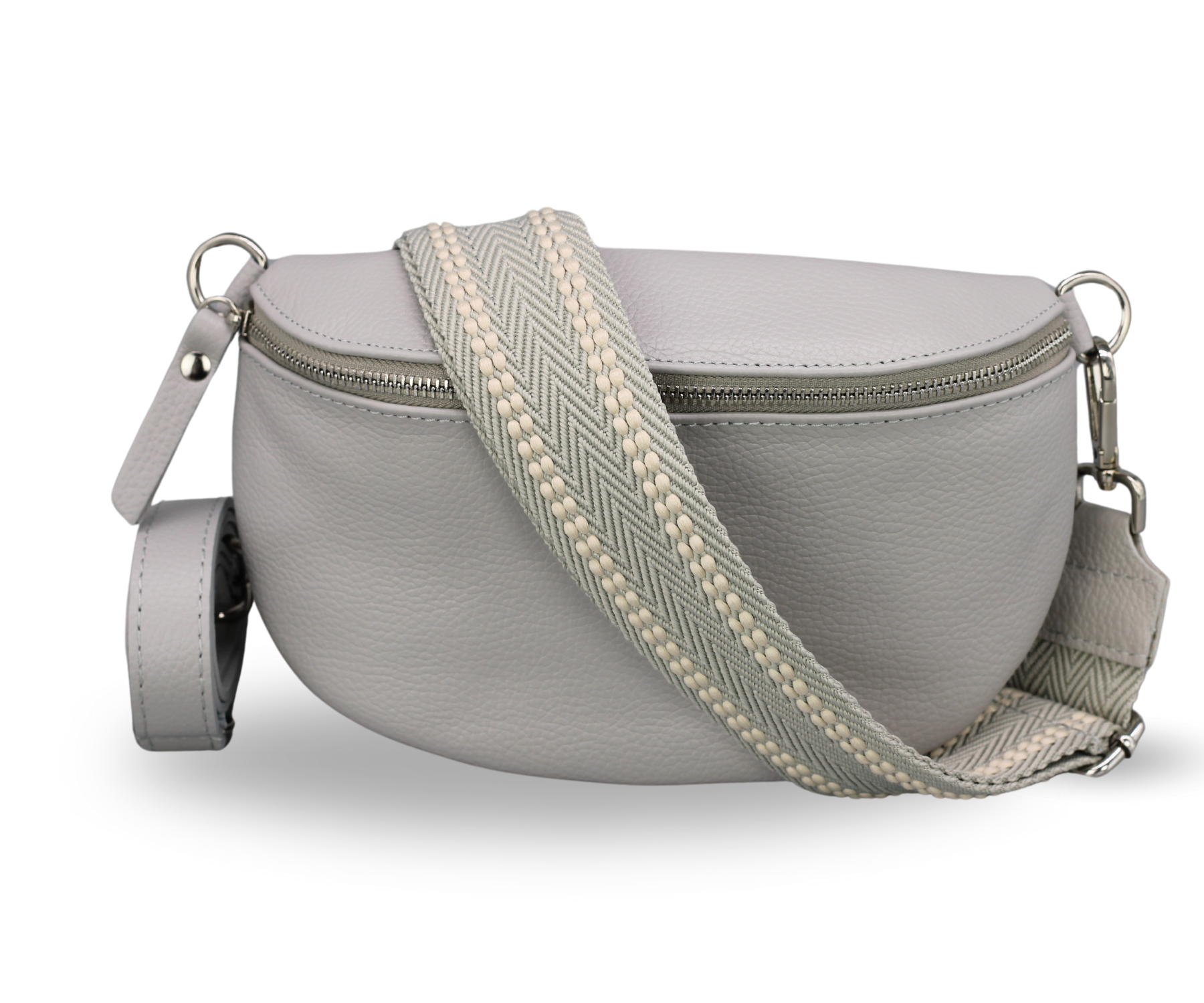 Bum bag beige silver