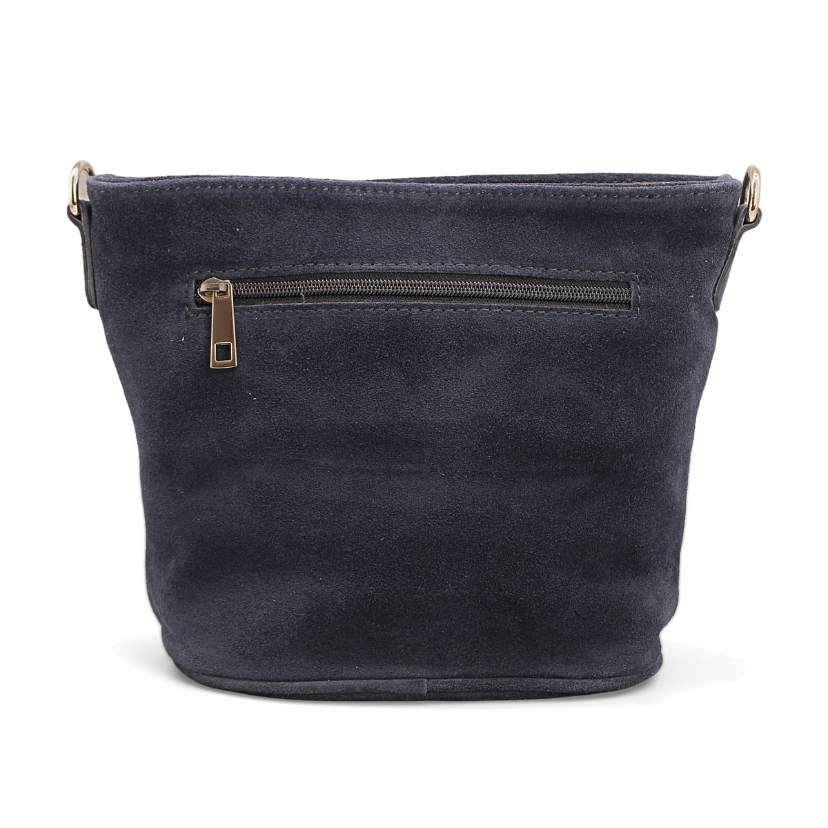 Adel Bags Lina Umhängetasche Wildleder Navyblau – Rückseite